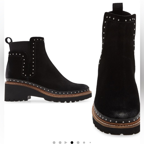 Dolce Vita Huey Studded Bootie Black Suede Size 12 - Picture 10 of 12